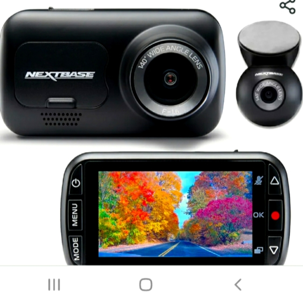 NextBase Dash Cams 222 &  32GB Go Pack case & U3 microSD card